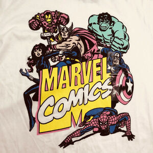 Brand New Marvel Comics Retro Graphic‎ Short Sleeve Tshirt Small